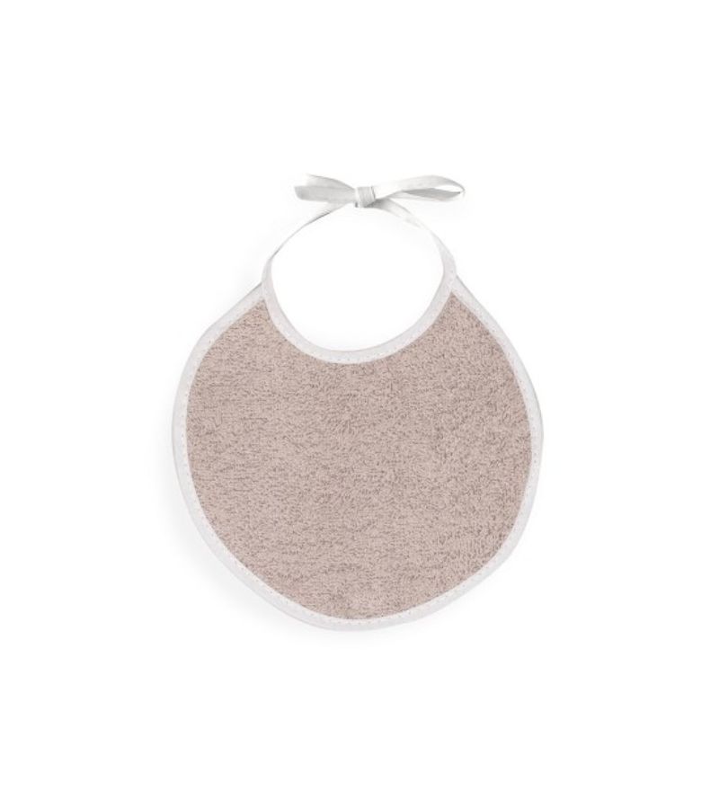 Interbaby Jirafa Elefante Μπουρνούζι Κάπα & Σαλιάρα White-Dark Pink 1252-105