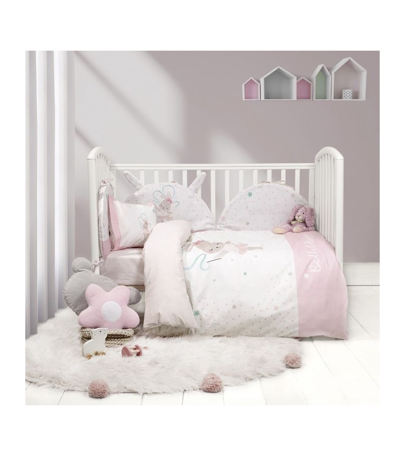 Σετ σεντόνια κούνιας 120x170 ΝΙΜΑ Ballet Bunny 35574