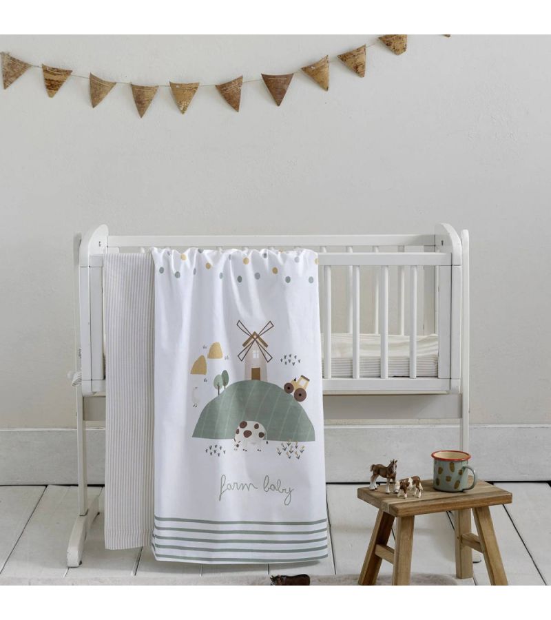 Σετ σεντόνια λίκνου NIMA Farm Baby 70Χ110cm 34363