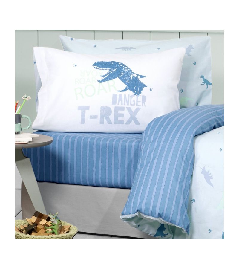 Σετ σεντόνια μονά με λάστιχο 100x200+30 ΝΙΜΑ Roar 35560