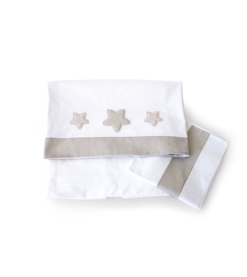 Σετ σεντόνια κούνιας βαμβακερό PALI Orsone Tortora 3 τμχ