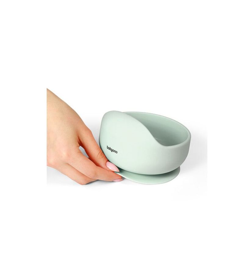 Μπωλ σιλικόνης με βεντούζα BABYONO Mint BN1481/03
