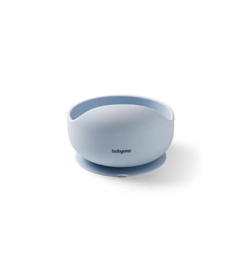 Μπωλ σιλικόνης με βεντούζα BABYONO Blue BN1481/01