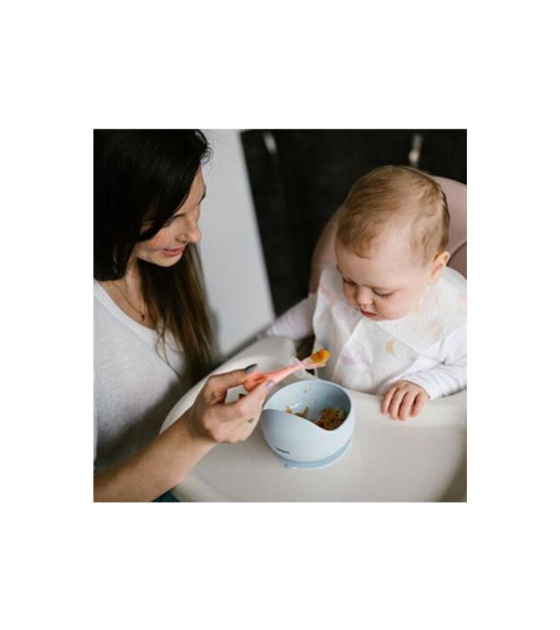 Μπωλ σιλικόνης με βεντούζα BABYONO Blue BN1481/01