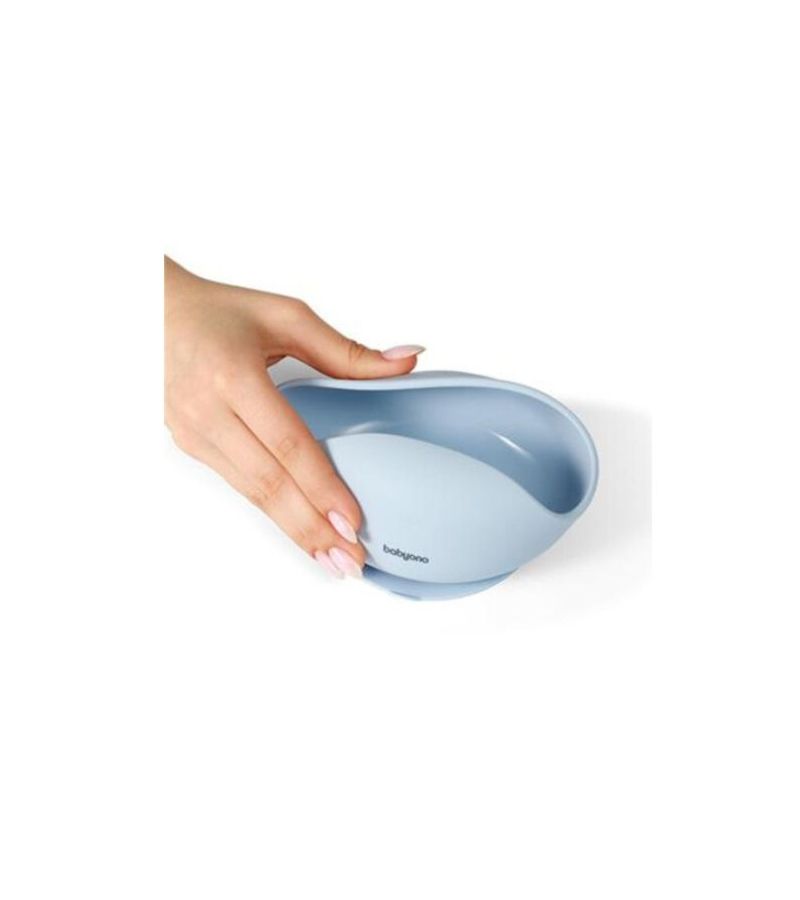 Μπωλ σιλικόνης με βεντούζα BABYONO Blue BN1481/01