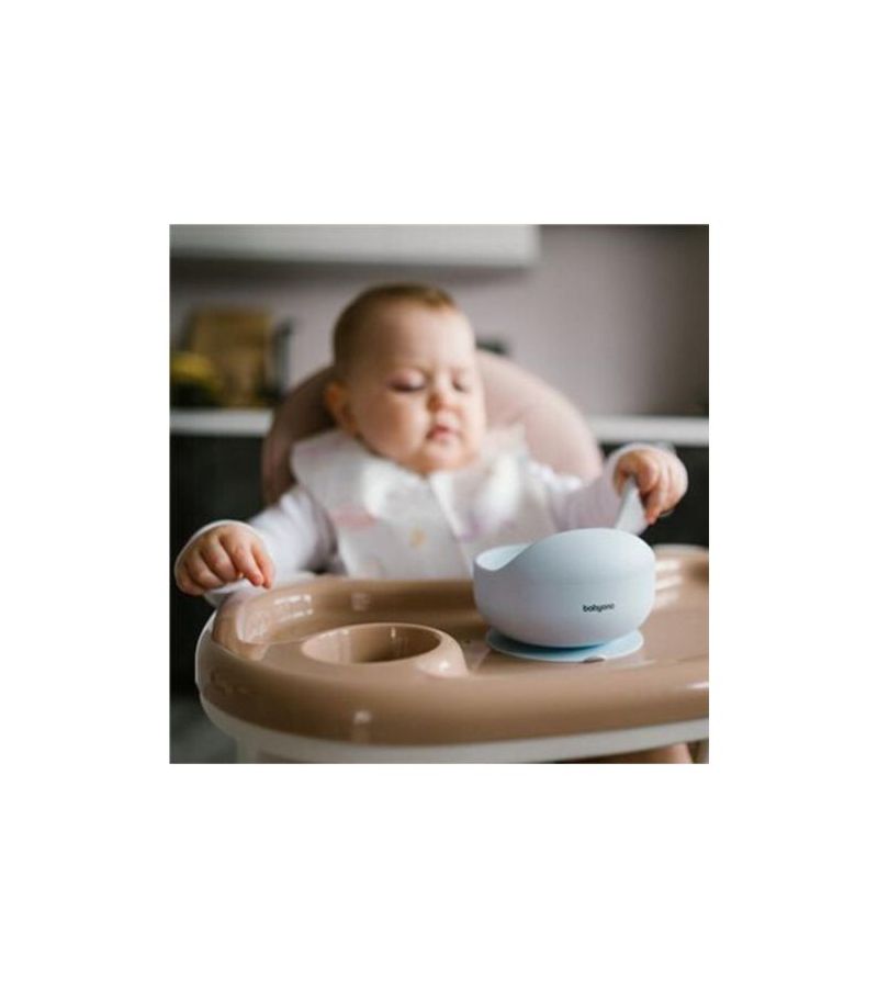 Μπωλ σιλικόνης με βεντούζα BABYONO Blue BN1481/01