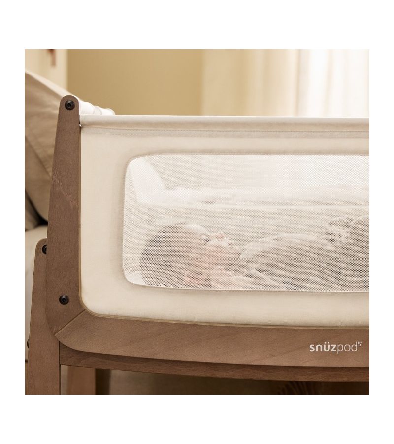 SNUZ Βρεφικό Λίκνο Snuzpod5 Wallnut GSFN050N