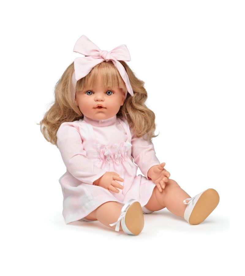 Κούκλα MAGIC BABY Susy pink dress με μακρύ μανίκι MB47035