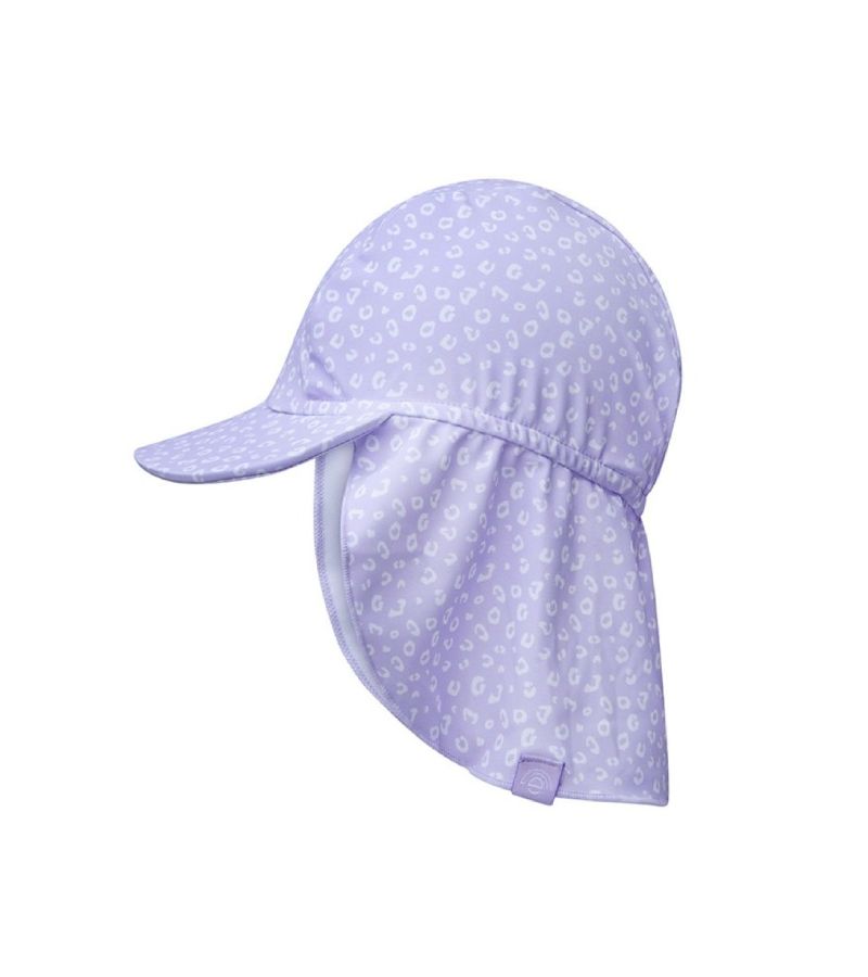 Καπέλο SWIM ESSENTIALS με ηλιοπροστασία UPF50+ Lila Leopard SWE-2023SE685