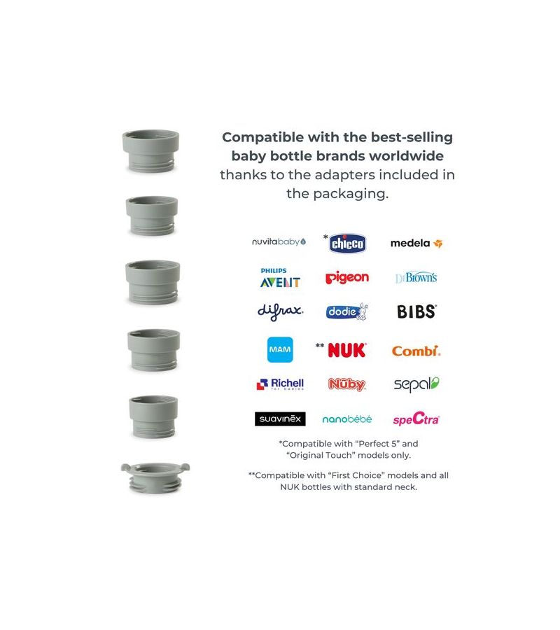 NUVITA Warm n Mix Φορητός Θερμαντήρας μπιμπερό με λειτουργία ανάδευσης 1163 NU-ALSC0025