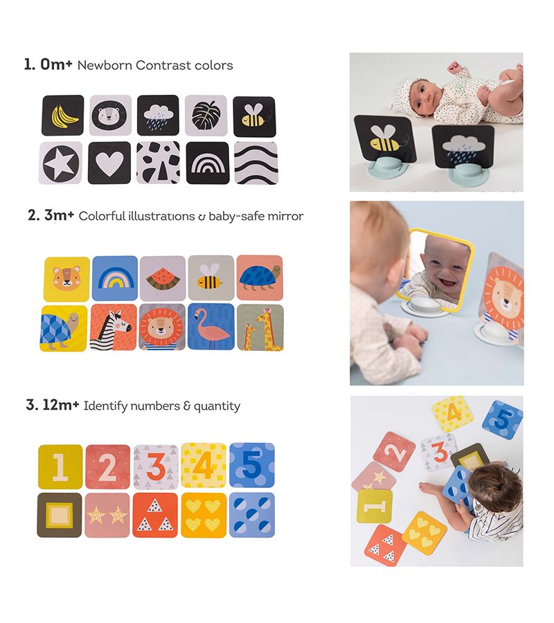 Παιχνίδι με Κάρτες My 1st Tummy-time Cards TAF TOYS 12835