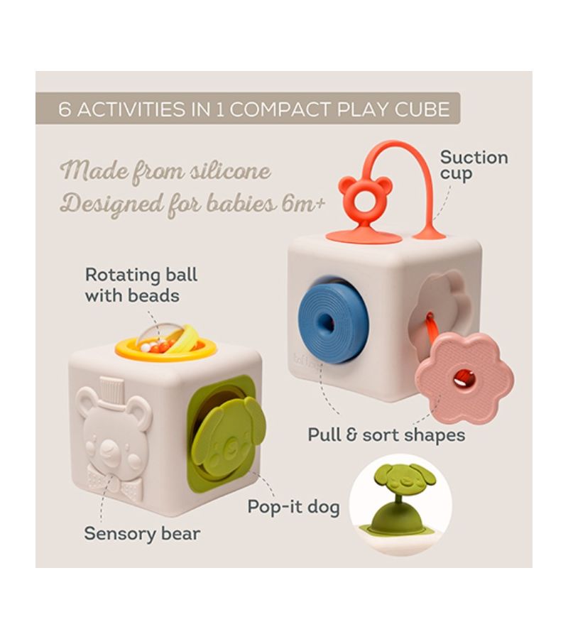 Κύβος σιλικόνης TAF TOYS Peek & Play Cube T-13885