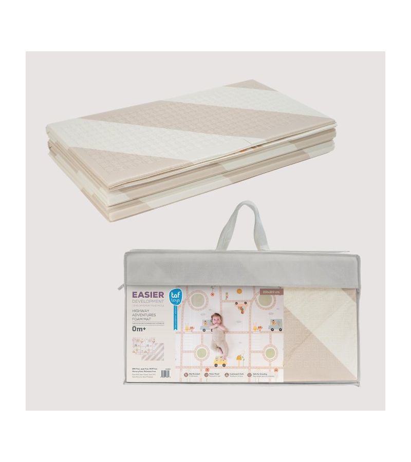 Χαλάκι Παιχνιδιού highway adventures foam TAF TOYS 150x200cm T-13855