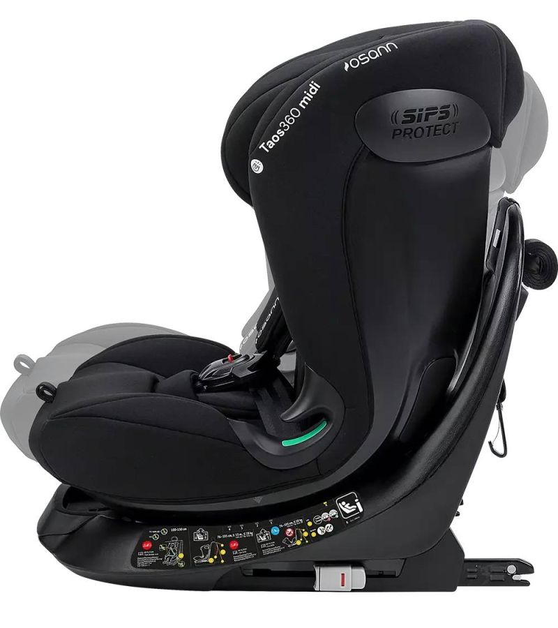 Κάθισμα Αυτοκινήτου OSANN  Taos 360 Midi (76-150cm) Black 9-36kg 