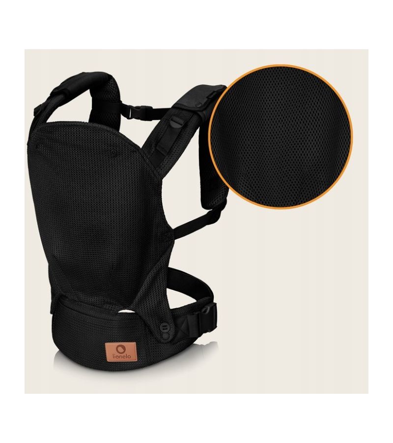 LIONELLO Εργονομικός Μάρσιπος Margareet Air Black Έως 20Kg 