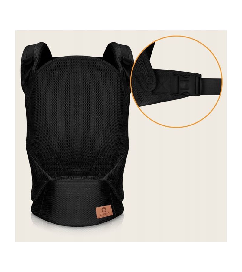LIONELLO Εργονομικός Μάρσιπος Margareet Air Black Έως 20Kg 