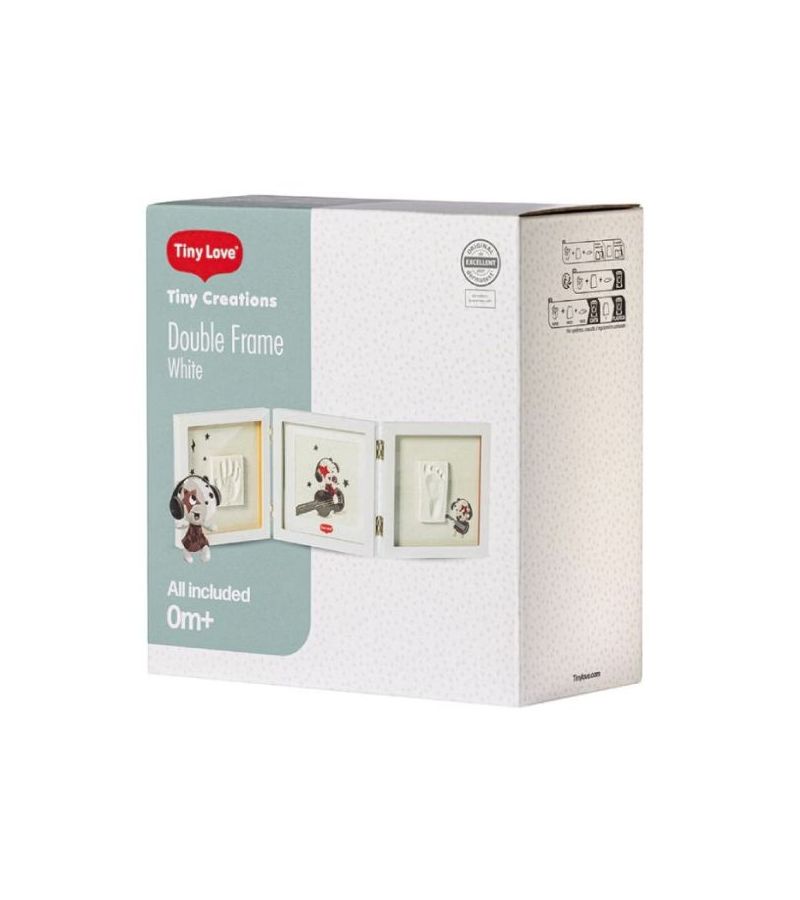 Διπλή κορνίζα TINY LOVE λευκή creations BR79615