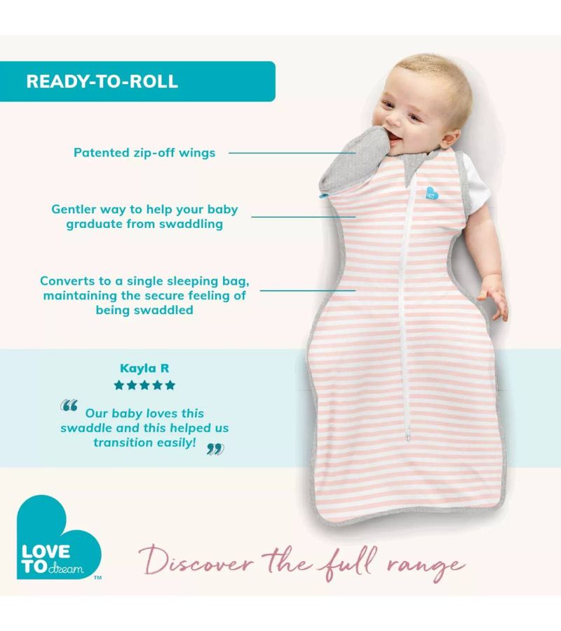 Υπνόσακος LOVE TO DREAM Swaddle UP Transition bag Original 1.0 tog Grey L2001002GR