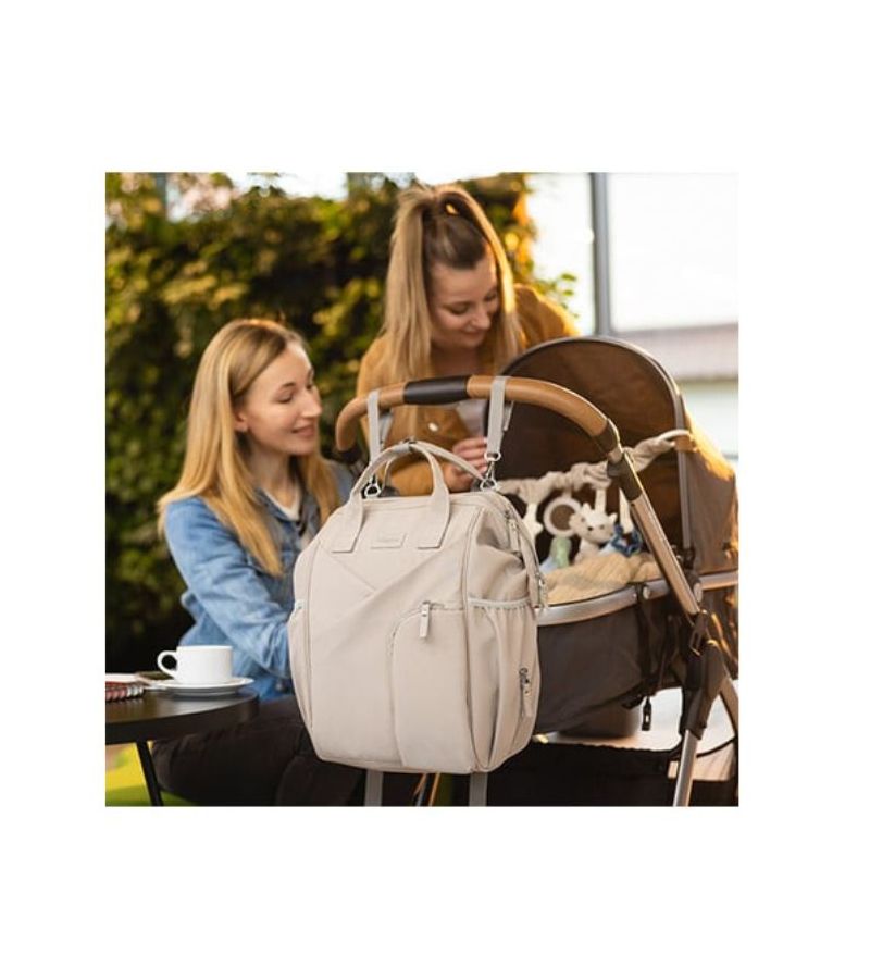 Τσάντα Αλλαξιέρα - Σακίδιο Πλάτης Modern Style BABYONO Beige BN1649/02