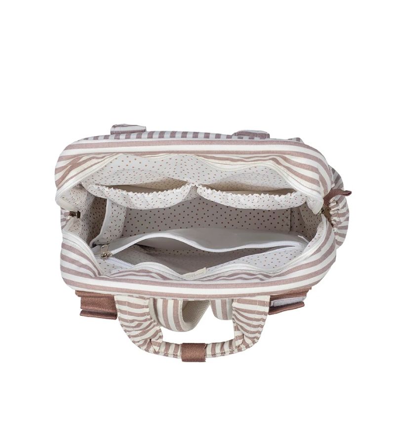 Τσάντα Αλλαξιέρα Backpack WALKING MUM Praline Strips Moka 1120800670