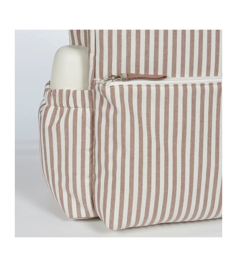 Τσάντα Αλλαξιέρα Backpack WALKING MUM Praline Strips Moka 1120800670