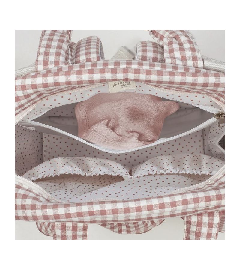 Τσάντα Αλλαξιέρα Backpack WALKING MUM Praline Vichy Moka 1120800668 