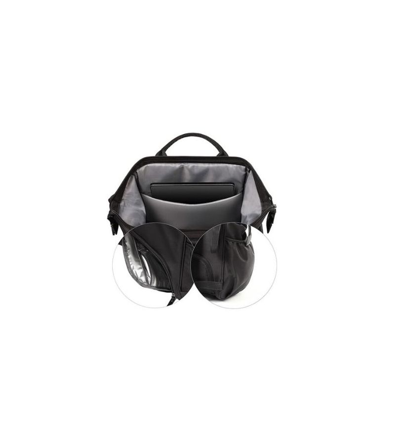 Τσάντα Αλλαξιέρα - Σακίδιο Πλάτης Modern Style BABYONO Black BN1649/01