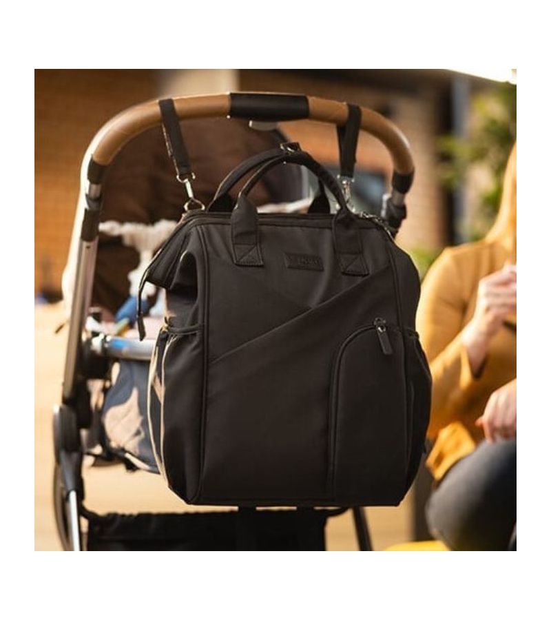 Τσάντα Αλλαξιέρα - Σακίδιο Πλάτης Modern Style BABYONO Black BN1649/01
