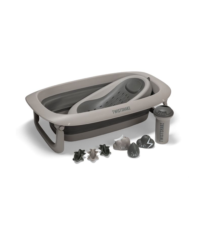 Βρεφικό Μπανάκι Twistshake με Αξεσουάρ Faded Grey V2