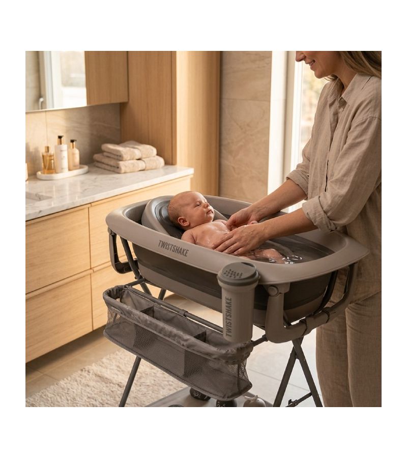 Βρεφικό Μπανάκι Twistshake με Αξεσουάρ Faded Grey V2