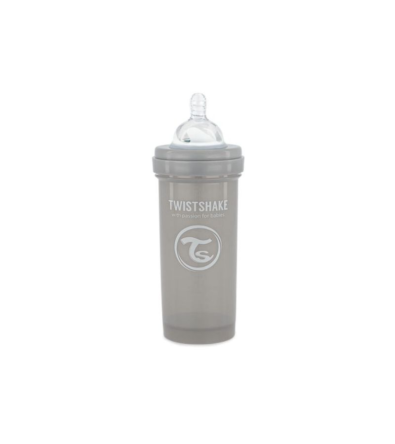 Μπιμπερό Twistshake Κατά Των Κολικών 260ml Pastel Grey 2+ 32-08-78260