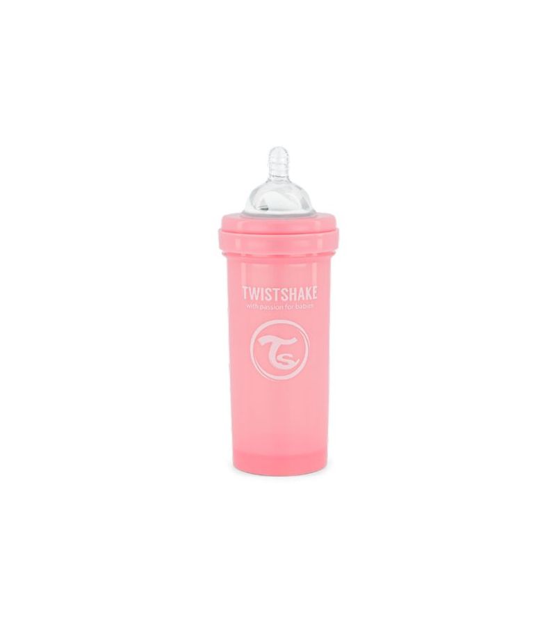 Μπιμπερό Twistshake Κατά Των Κολικών 260ml Pastel Pink 2+ 32-08-78255