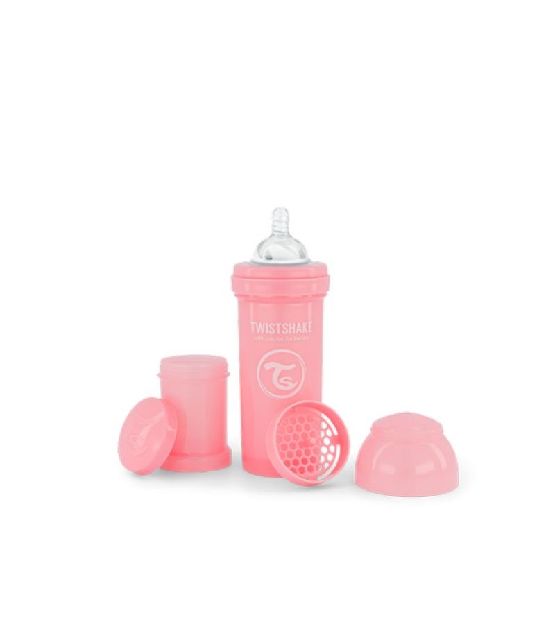 Μπιμπερό Twistshake Κατά Των Κολικών 260ml Pastel Pink 2+ 32-08-78255