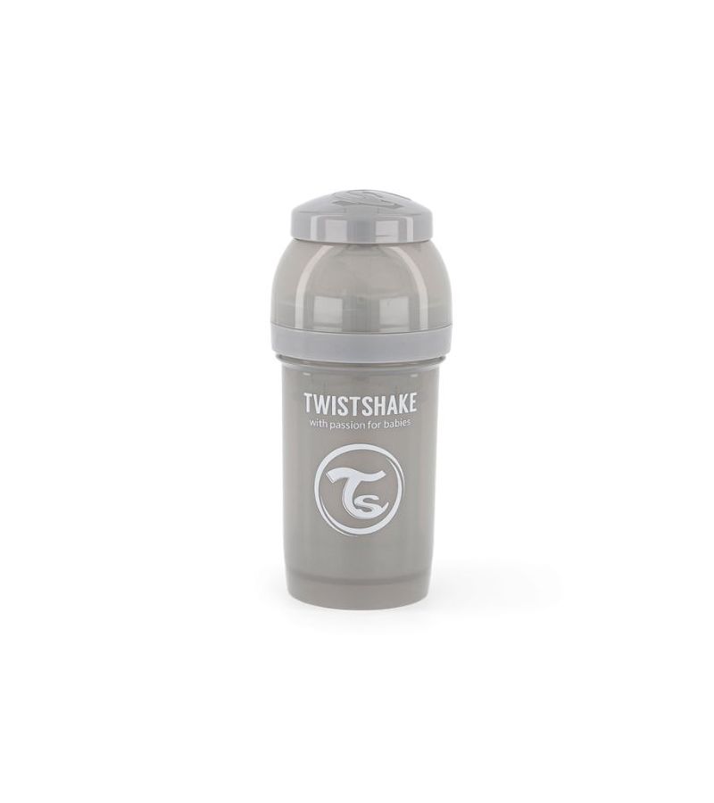 Μπιμπερό Twistshake Κατά Των Κολικών 180ml Pastel Grey 0+ 32-08-78254