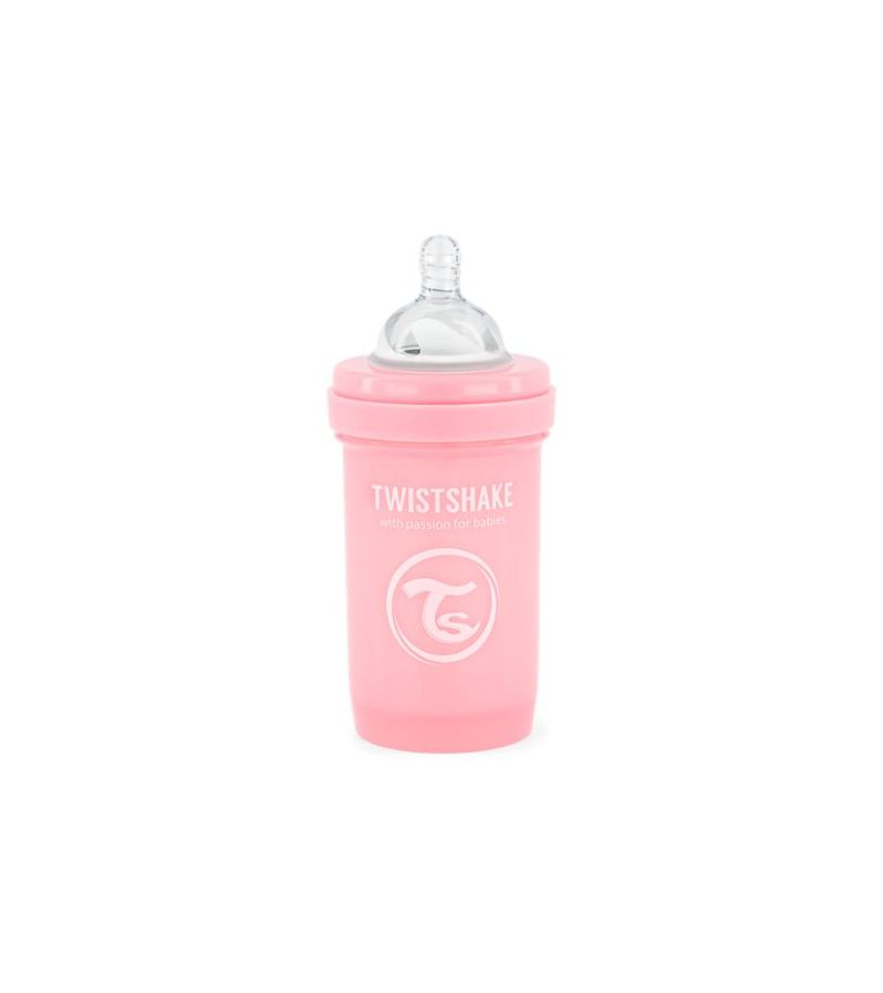 Μπιμπερό Twistshake Κατά Των Κολικών 180ml Pastel Pink 0+ 32-08-78249