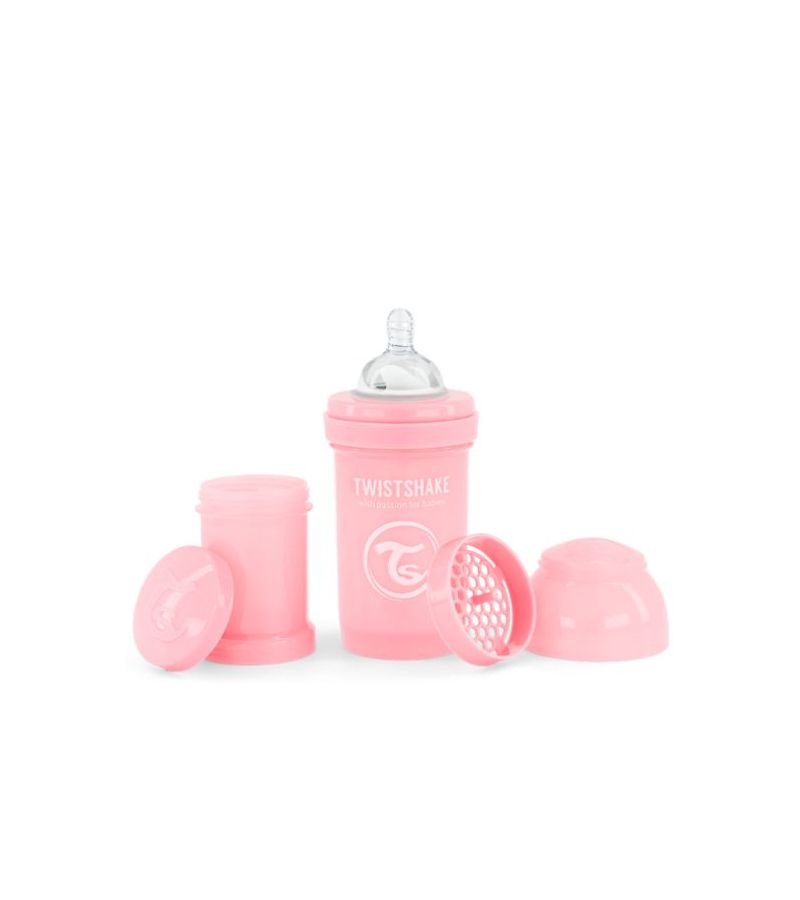 Μπιμπερό Twistshake Κατά Των Κολικών 180ml Pastel Pink 0+ 32-08-78249