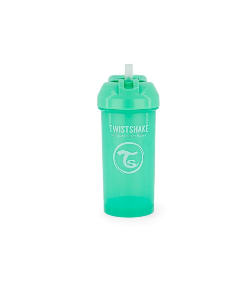 Παγούρι Με Καλαμάκι Σιλικόνης 360ml 6+ Μηνών TWISTSHAKE Pastel Green 32-08-78590