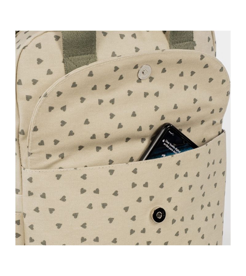 Τσάντα Αλλαξιέρα Backpack WALKING MUM Poppy Olive Hearts 1120800324