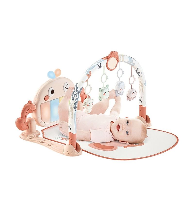 Γυμναστήριο Piano BEBESTARS WHALE PINK 100-204